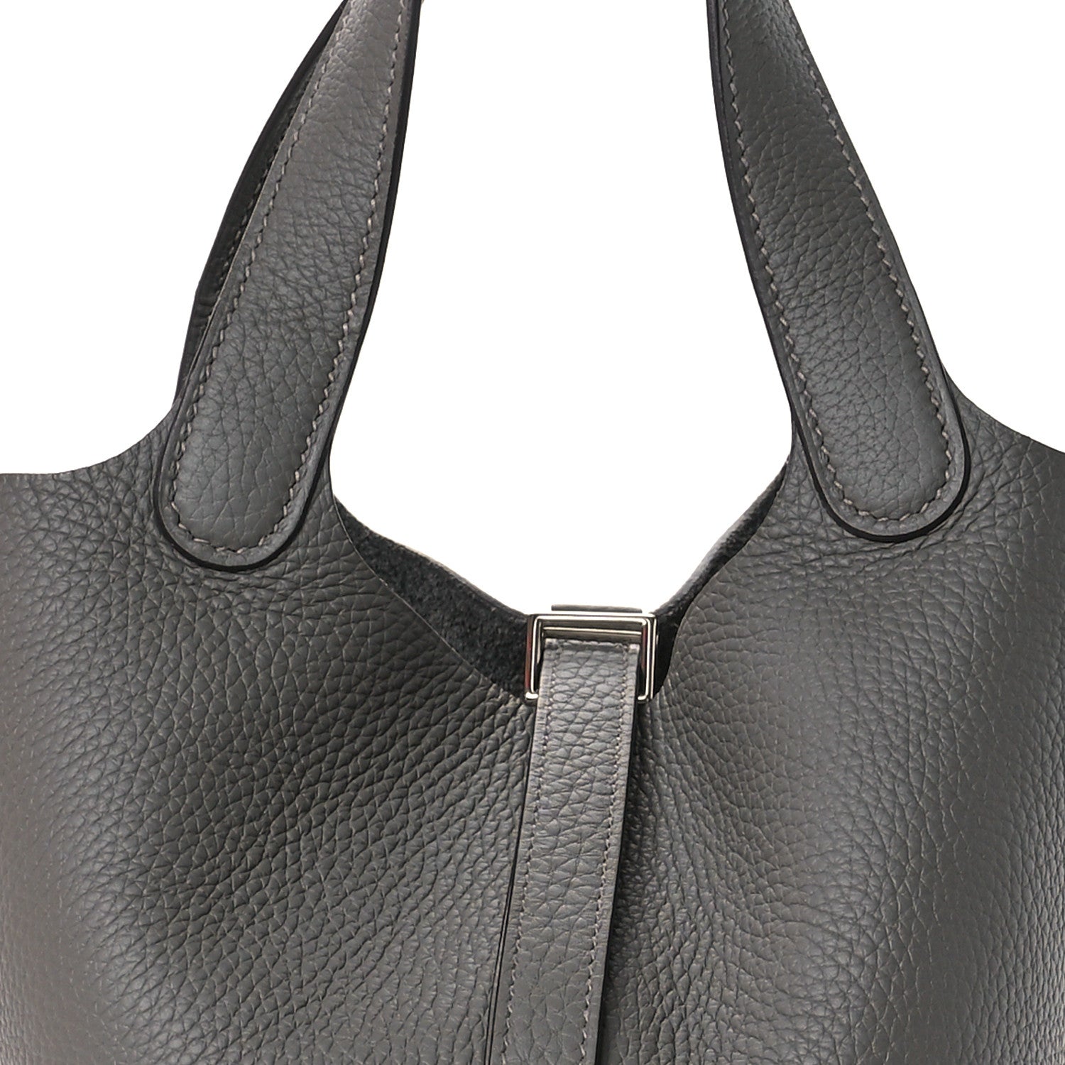 Hermes Taurillon Clemence Picotin Lock 18 PM Etain 8 of 11