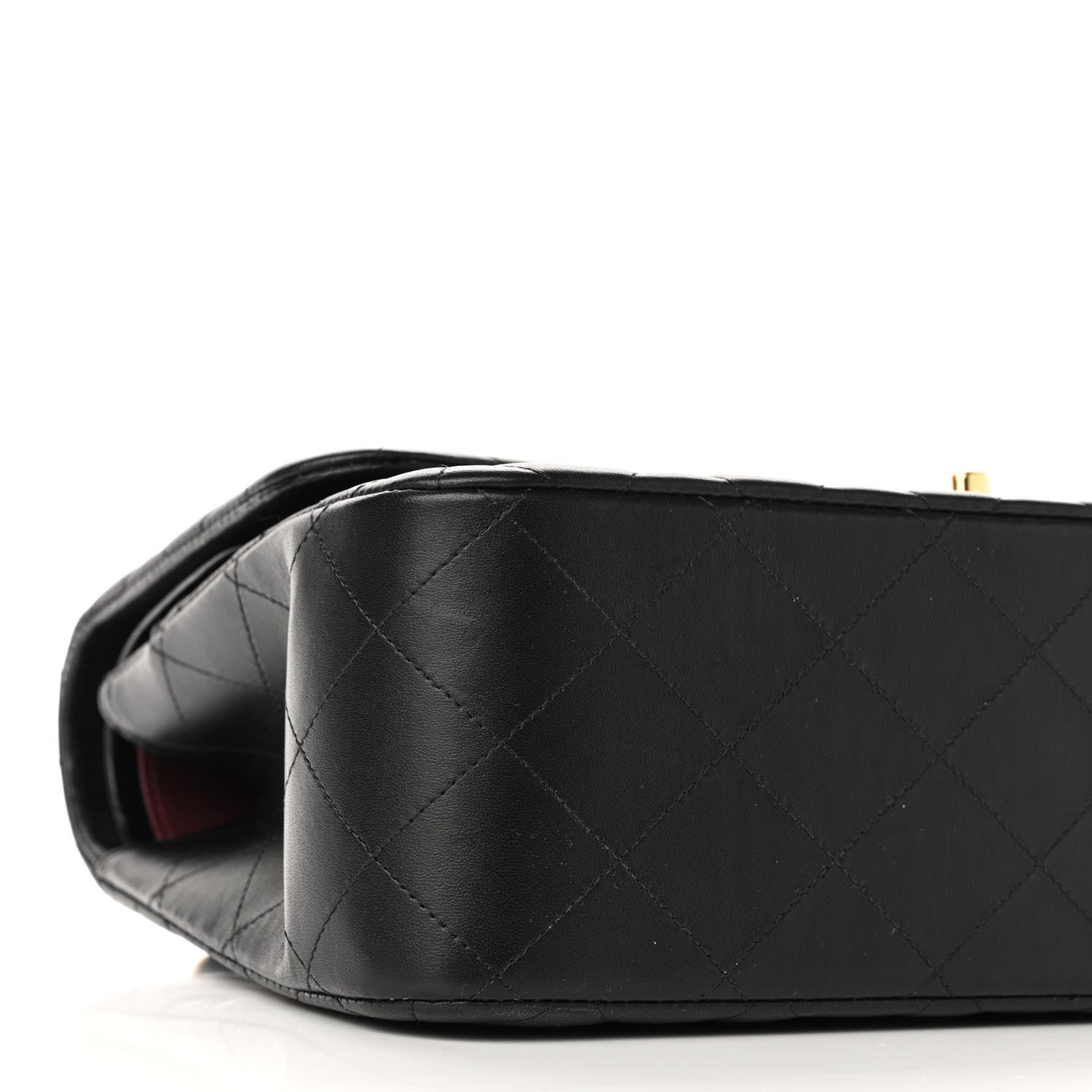 Chanel Lambskin Quilted Jumbo Double Flap Black 9 of 11