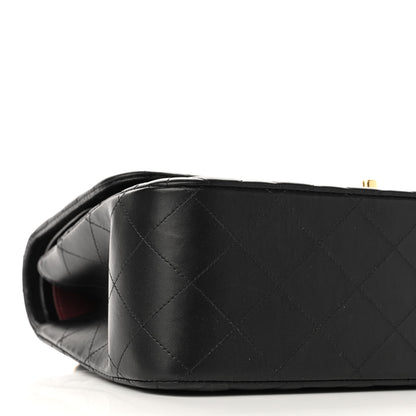 Chanel Lambskin Quilted Jumbo Double Flap Black 9 of 11