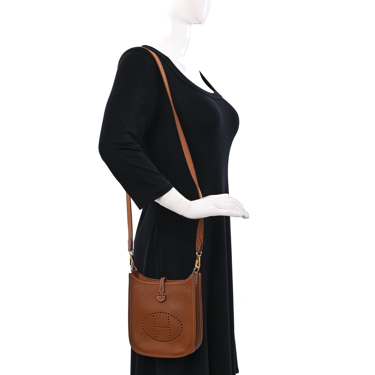 Hermes Taurillon Clemence Evelyne TPM Gold 2 of 10
