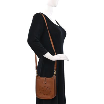 Hermes Taurillon Clemence Evelyne TPM Gold 2 of 10