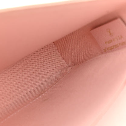 Louis Vuitton Damier Azur Pochette Felicie Chain Wallet Rose Ballerine 14 of 15
