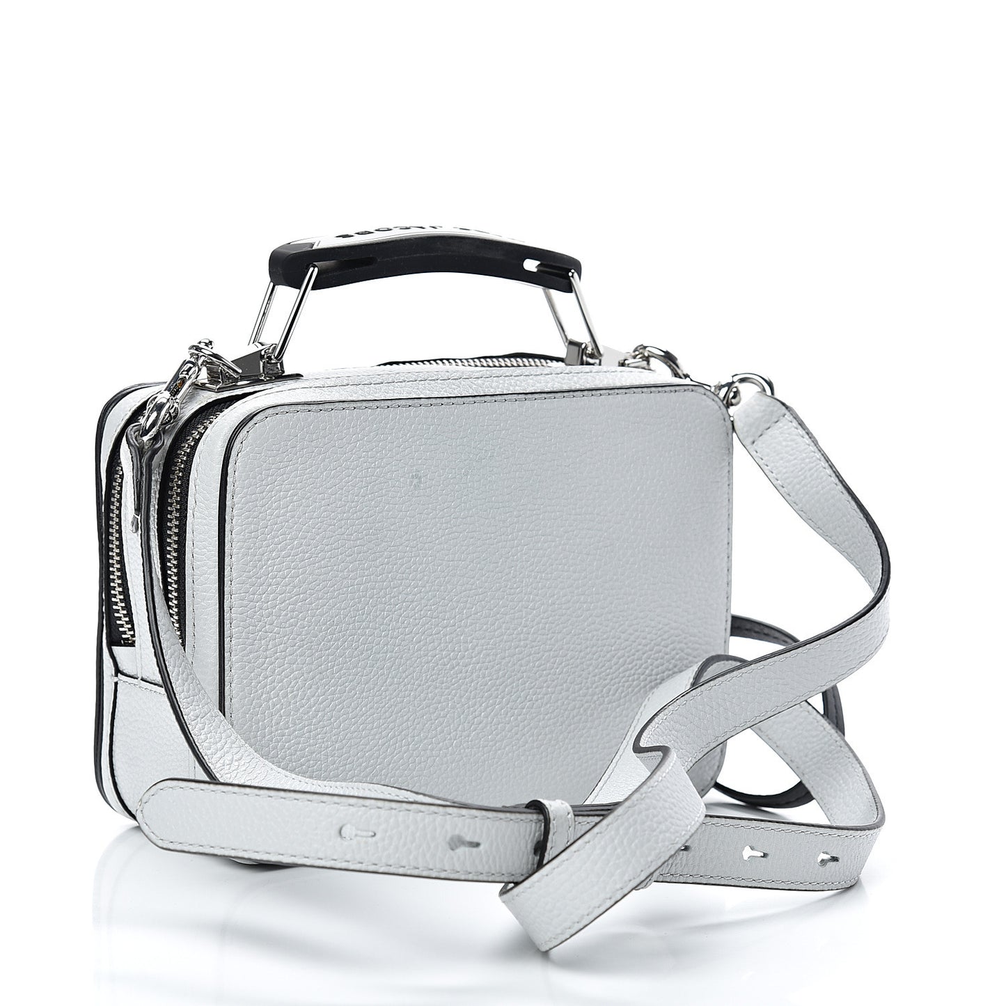 Calfskin The Box 20 Crossbody White
