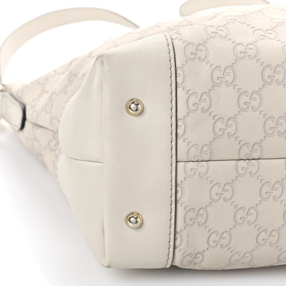 Gucci Guccissima Heart Bit Charm Top Handle Tote Off Off White 8 of 15