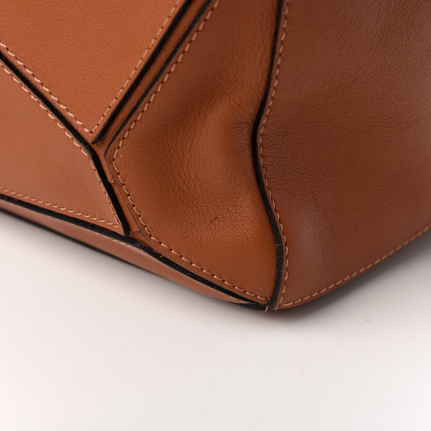 Calfskin Medium Puzzle Bag Tan