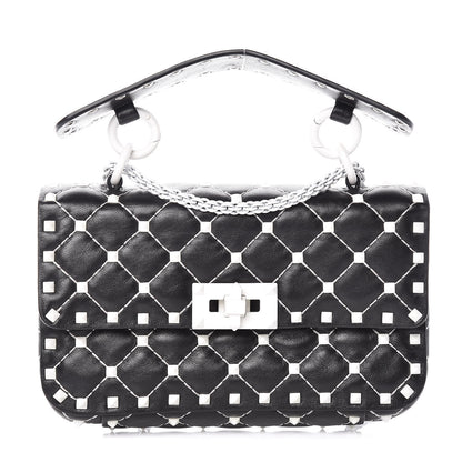 Valentino Garavani Lambskin Small Free Rockstud Spike Shoulder Bag Black 1 of 11
