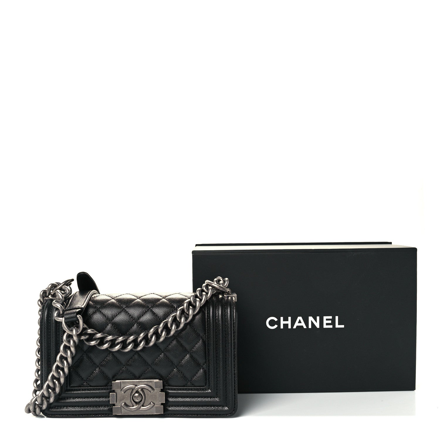 Chanel Caviar Quilted Small Boy Flap Black 12 of 12