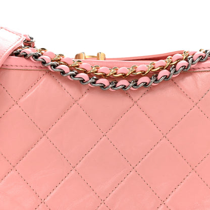 Chanel Aged Calfskin Quilted Small Gabrielle Hobo Pink 8 of 12