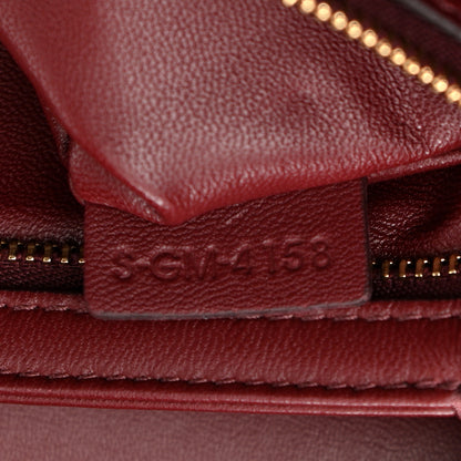 Celine Shiny Calfskin Medium Triomphe Light Burgundy 8 of 12