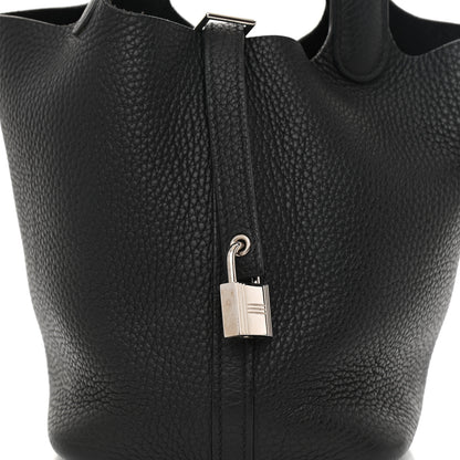 Hermes Taurillon Clemence Picotin Lock 18 PM Black 8 of 8