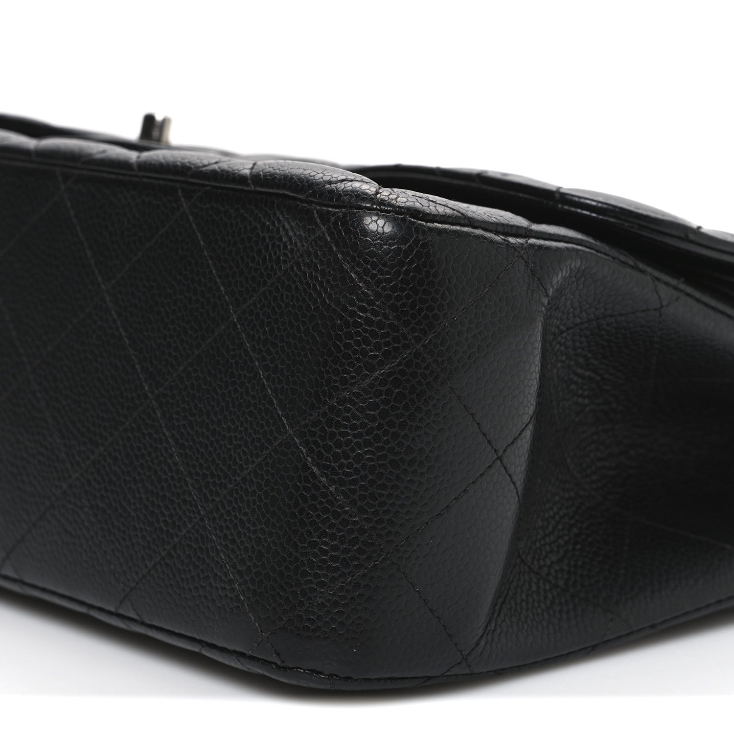 Chanel Caviar Quilted Jumbo Double Flap Black 10 of 13