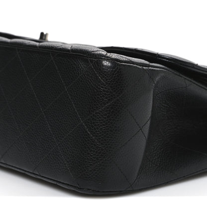Chanel Caviar Quilted Jumbo Double Flap Black 10 of 13