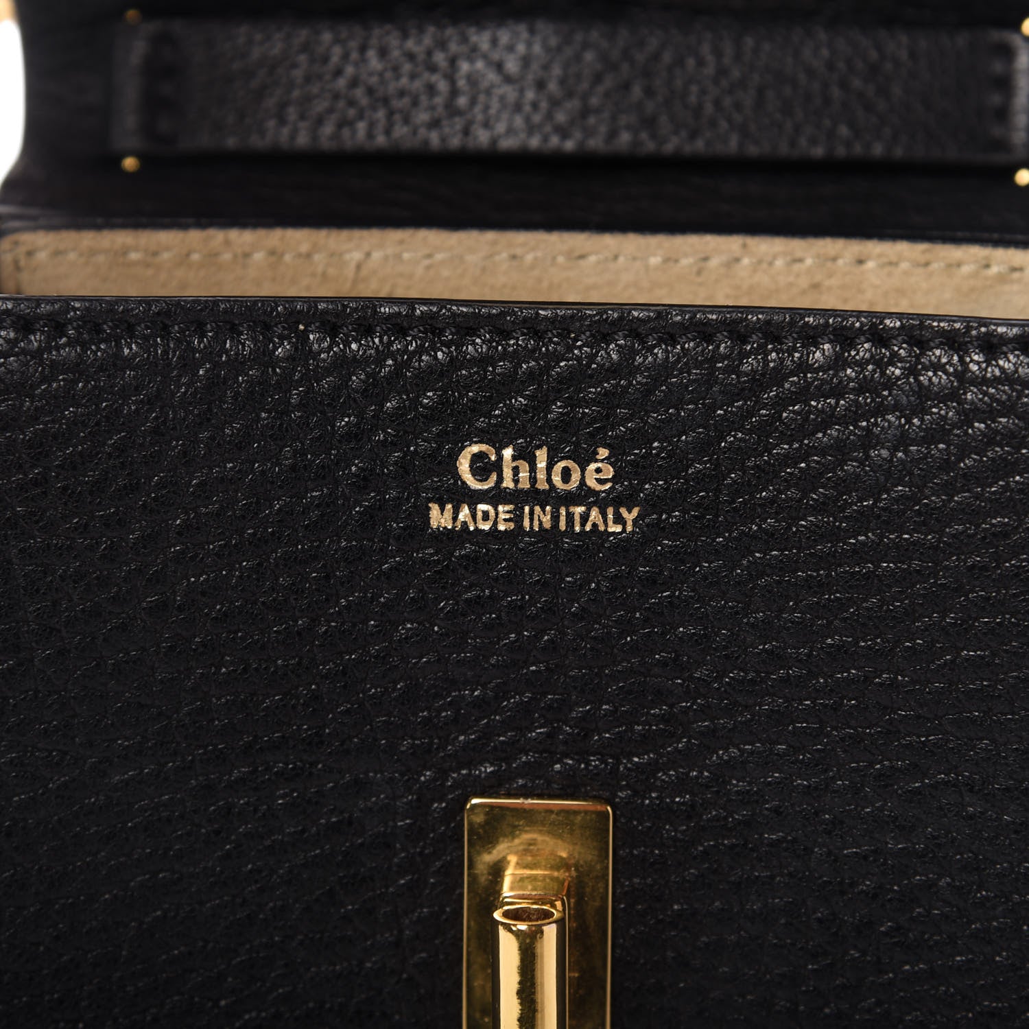 Chloe Grained Lambskin Nano Drew Shoulder Bag Black 8 of 9