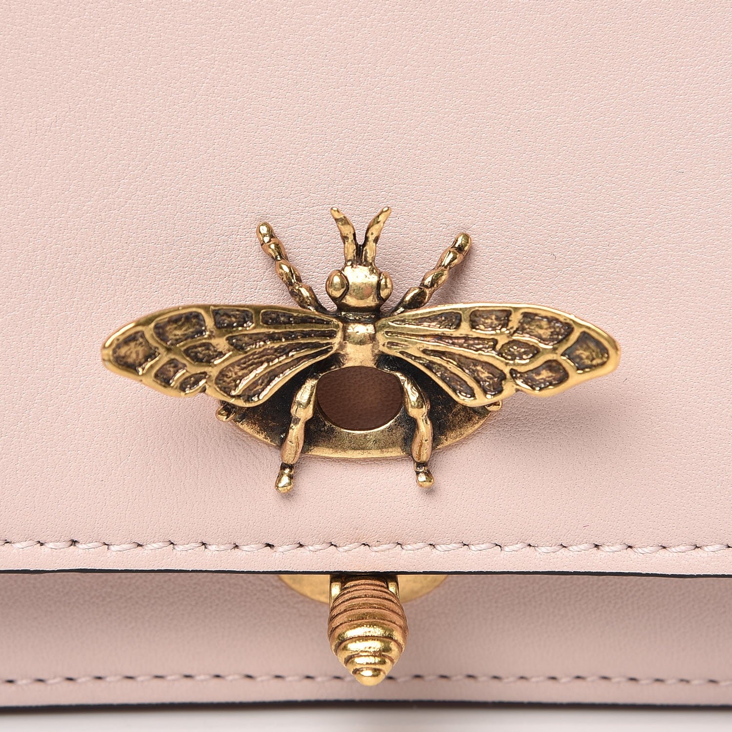 Christian Dior Calfskin Bee Pouch Pink 7 of 7