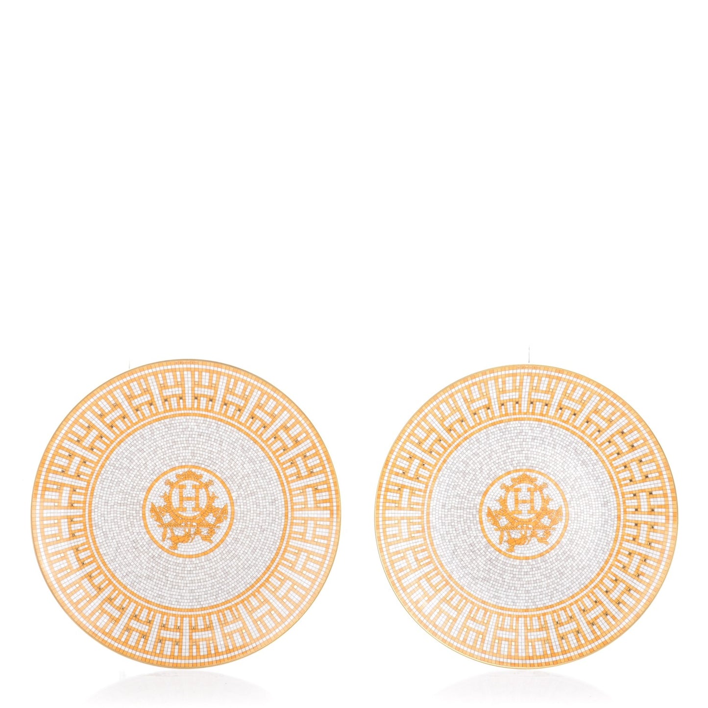 Porcelain Mosaique au 24 Dessert Plate Set of 2