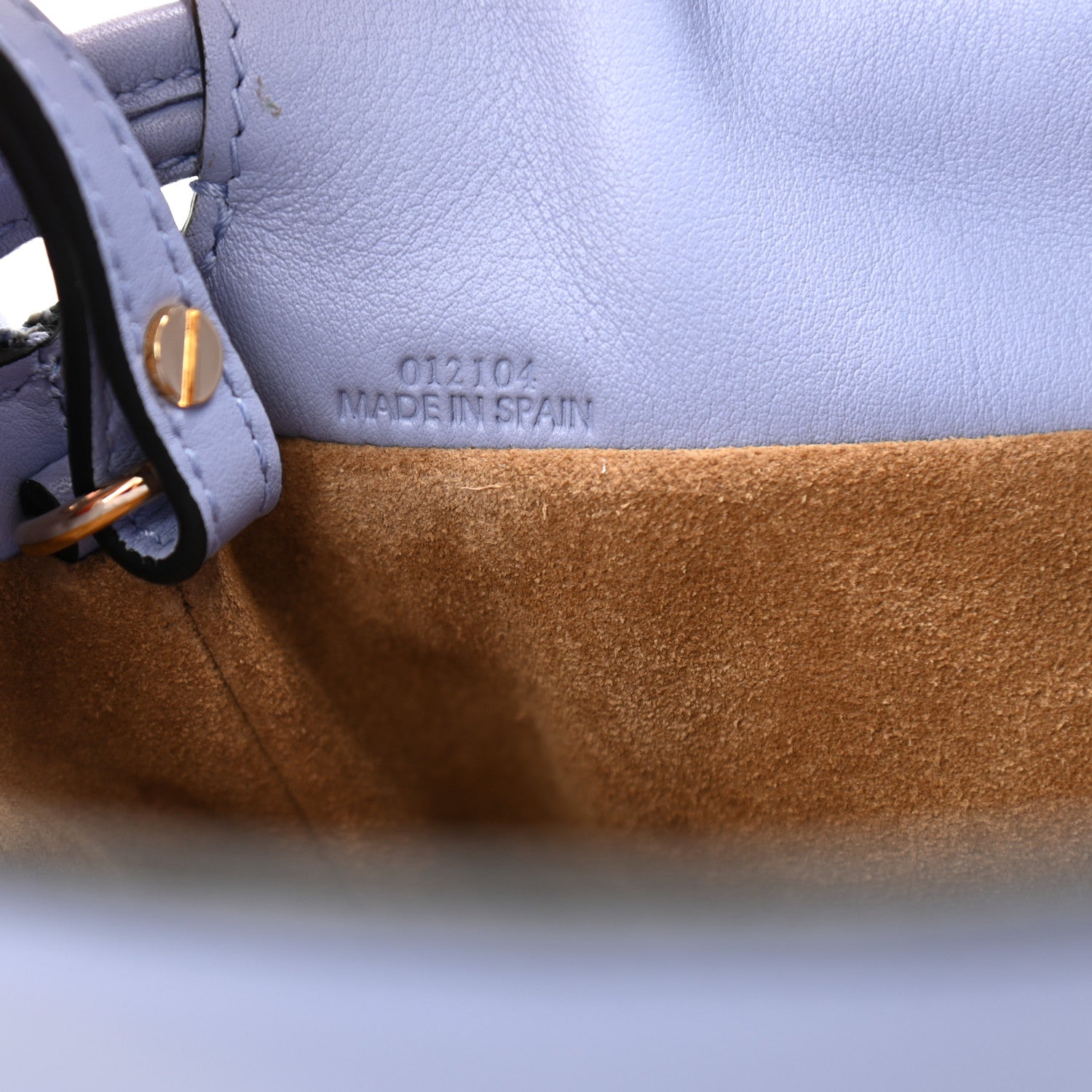 Loewe Calfskin Mini Flamenco Knot Bag Atlantic Blue 7 of 9