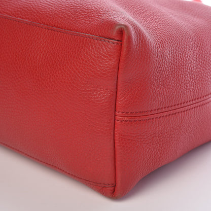 Gucci Pebbled Calfskin Medium Soho Chain Shoulder Bag Tabasco Red 10 of 12