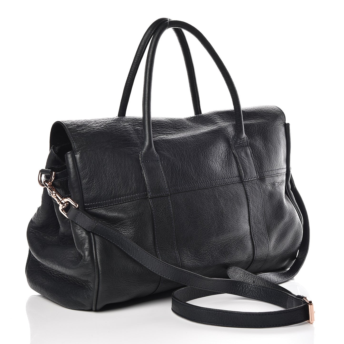 Goatskin Heritage Bayswater Satchel Nightshade Blue