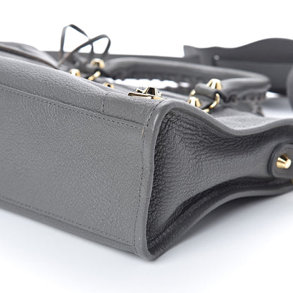 Balenciaga Chevre Gold Metallic Edge Hardware S City Gris Acier 9 of 9
