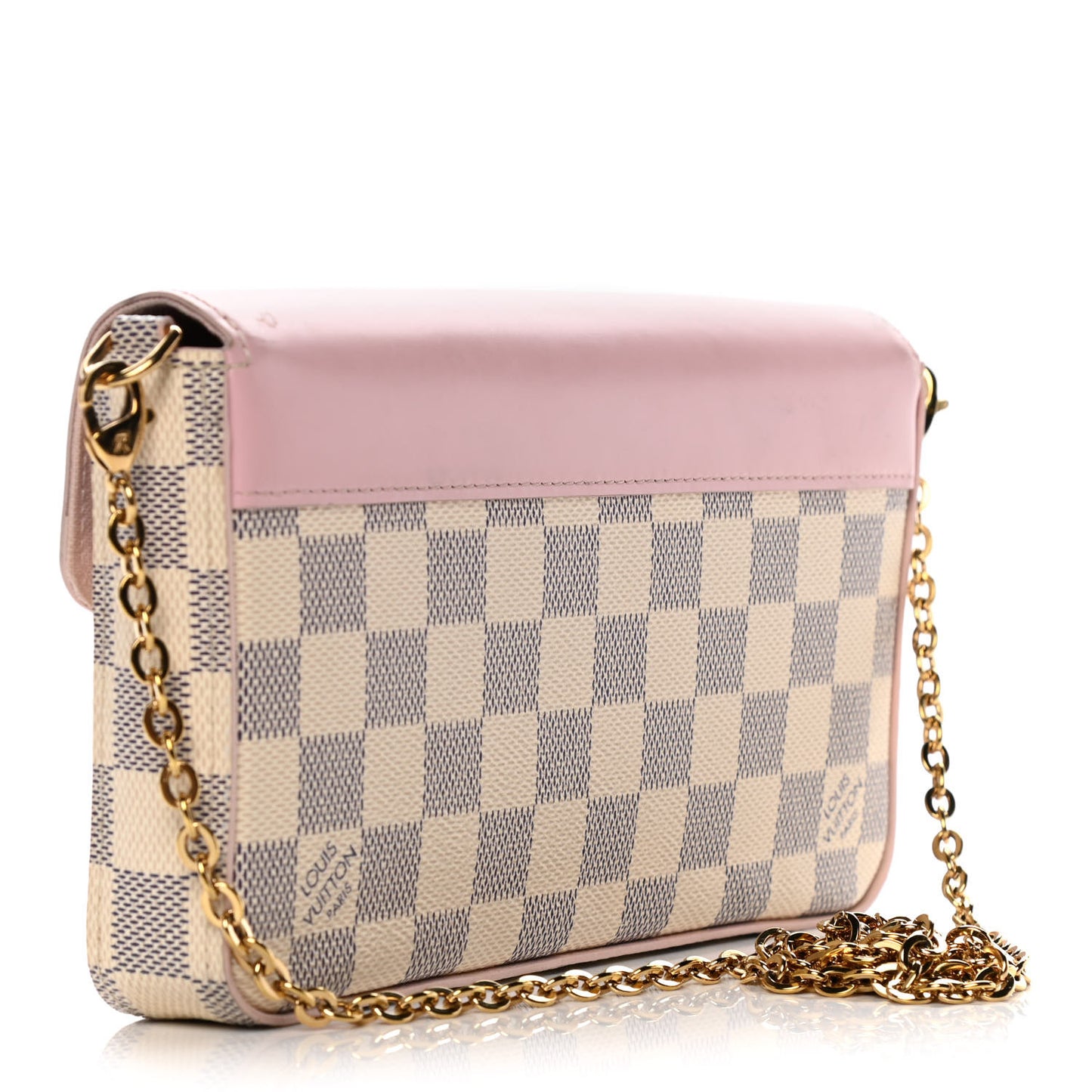 Damier Azur Calfskin Pochette Felicie Eau de Rose