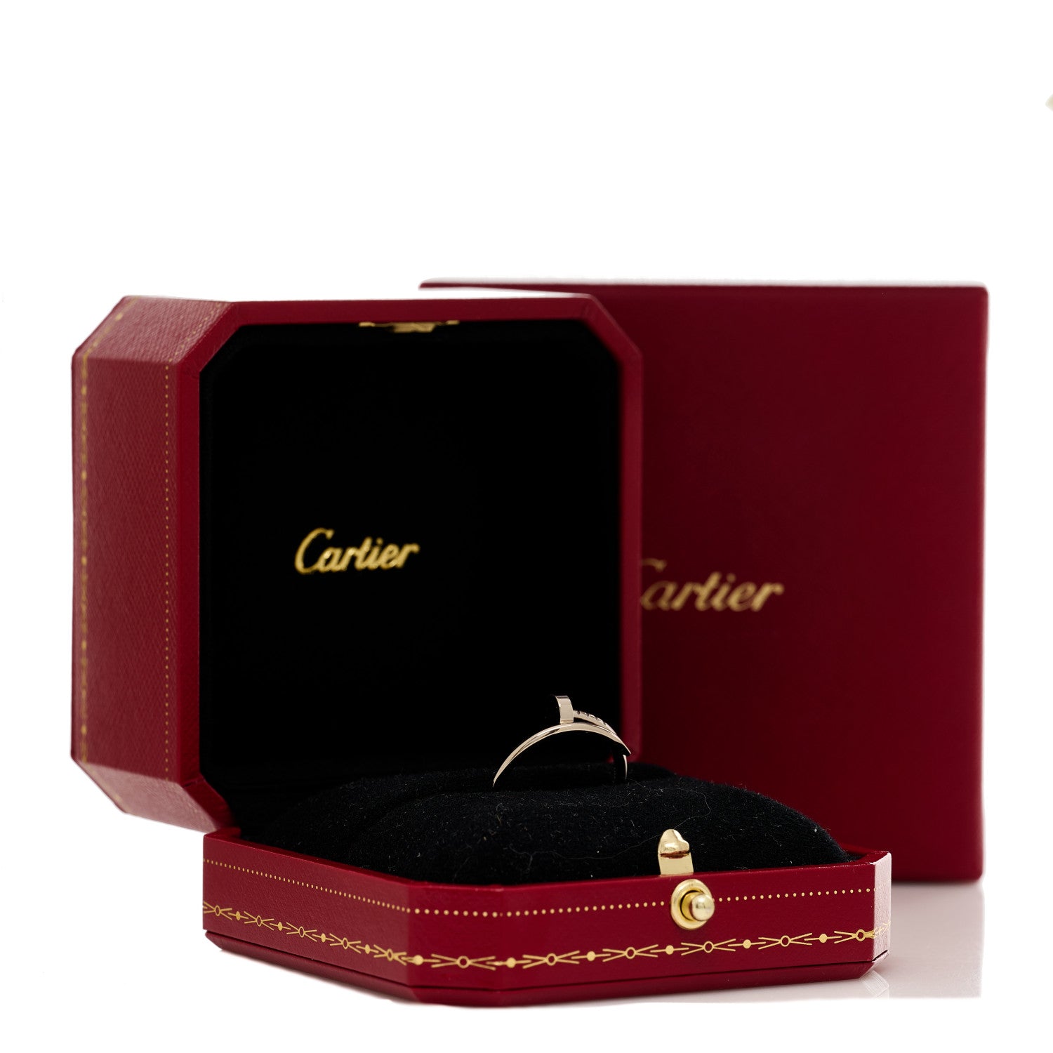 Cartier 18K White Gold Small Juste Un Clou Ring 55 7.25 6 of 6