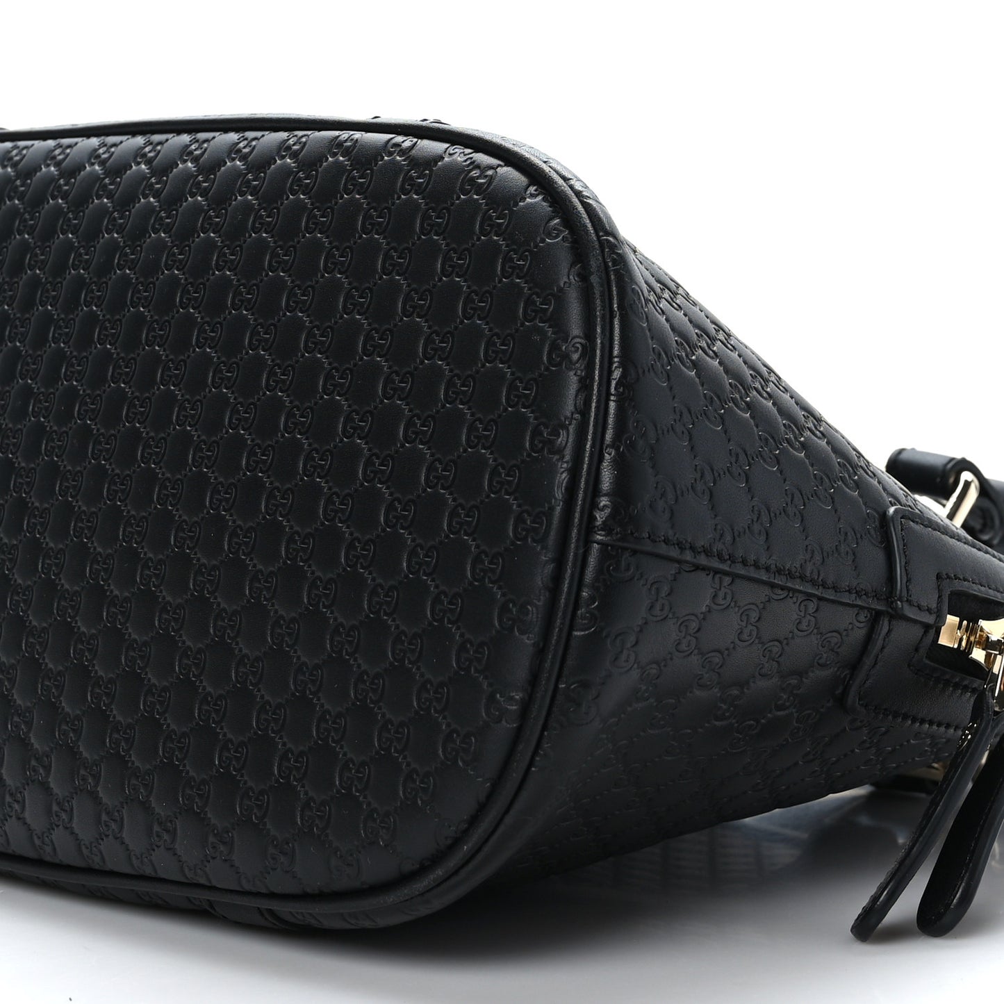Microguccissima Medium Dome Bag Black
