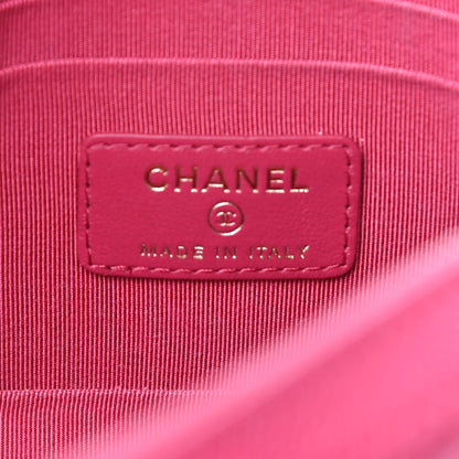 Chanel Caviar Quilted Camera Case Dark Pink 6 of 9