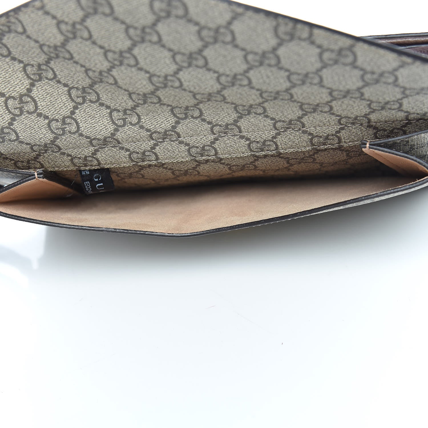 Gucci GG Supreme Monogram Neo Vintage Document Holder Beige New Acero Crop 8 of 12