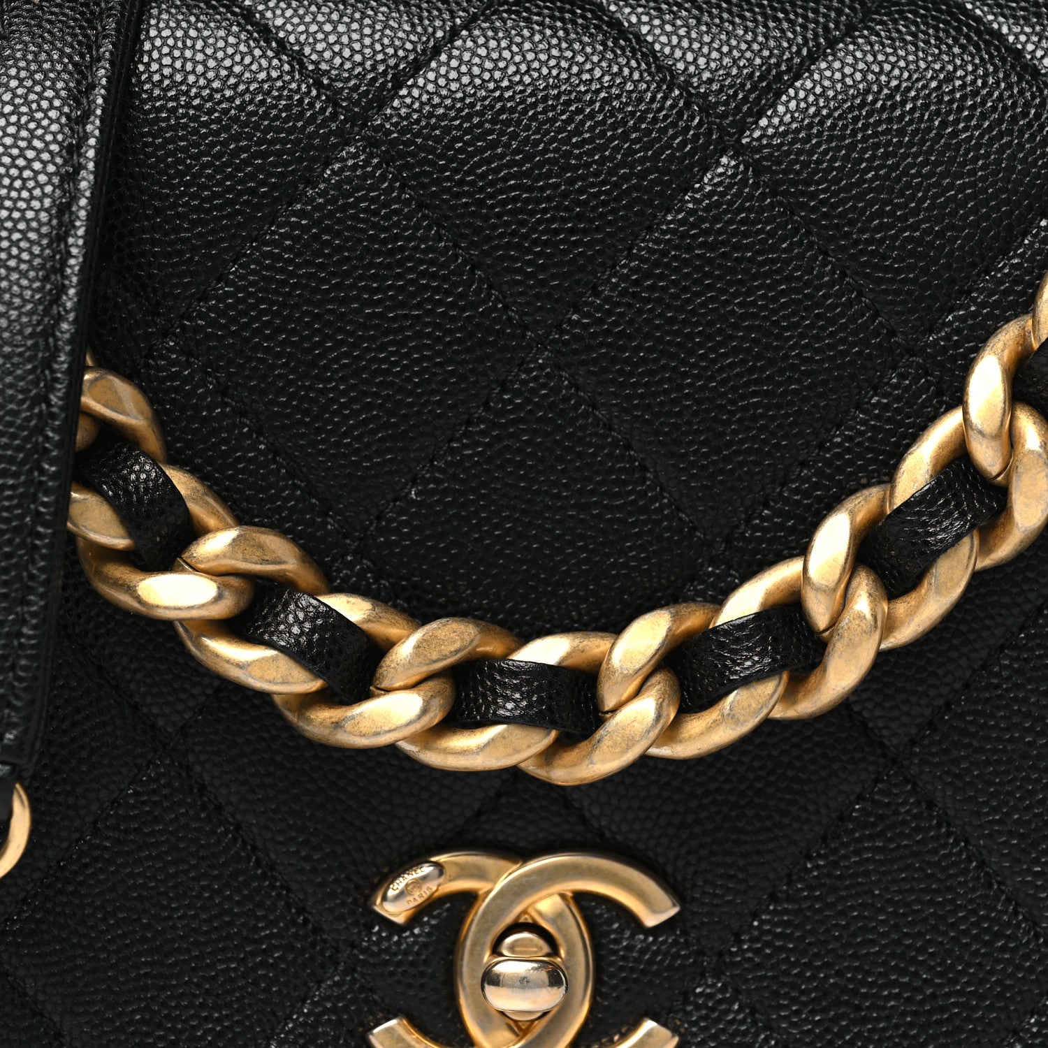 Chanel Caviar Quilted Small Fashion Therapy Flap Bag Black 8 of 11