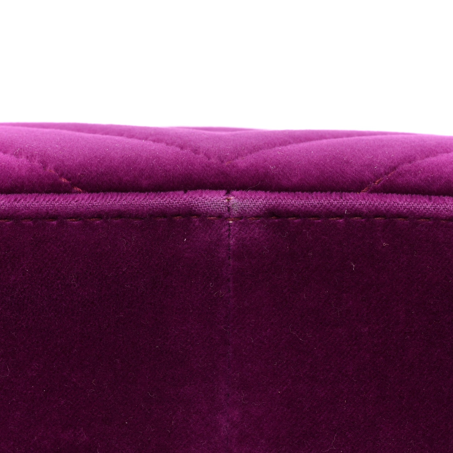 Velvet Matelasse Small GG Marmont Shoulder Bag Fuchsia Violet Cyclamen
