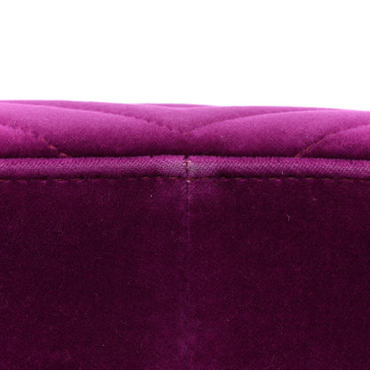 Gucci Velvet Matelasse Small GG Marmont Shoulder Bag Fuchsia Violet Cyclamen 17 of 18