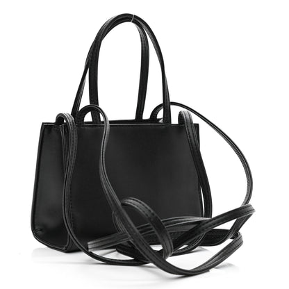 Telfar Vegan Leather Small Shopping Bag Black 3 of 9
