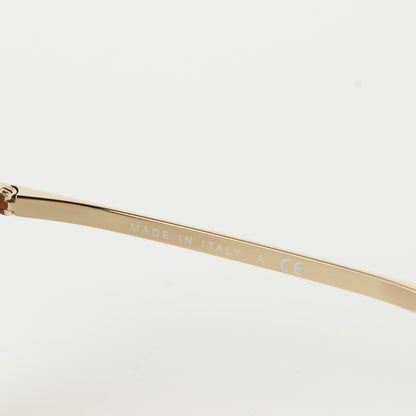 Chanel 18k Gold Mirror Round Signature Sunglasses 4206 Gold 4 of 6
