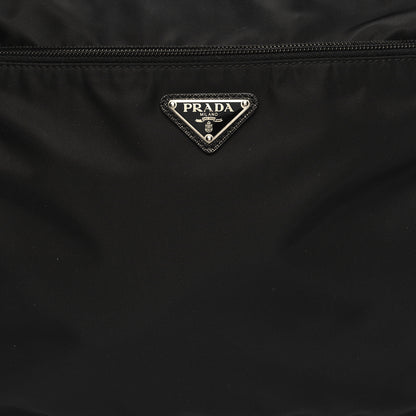 Prada Re-Nylon Vela Saffiano Pocket Double Zip Messenger Bag Black 7 of 9