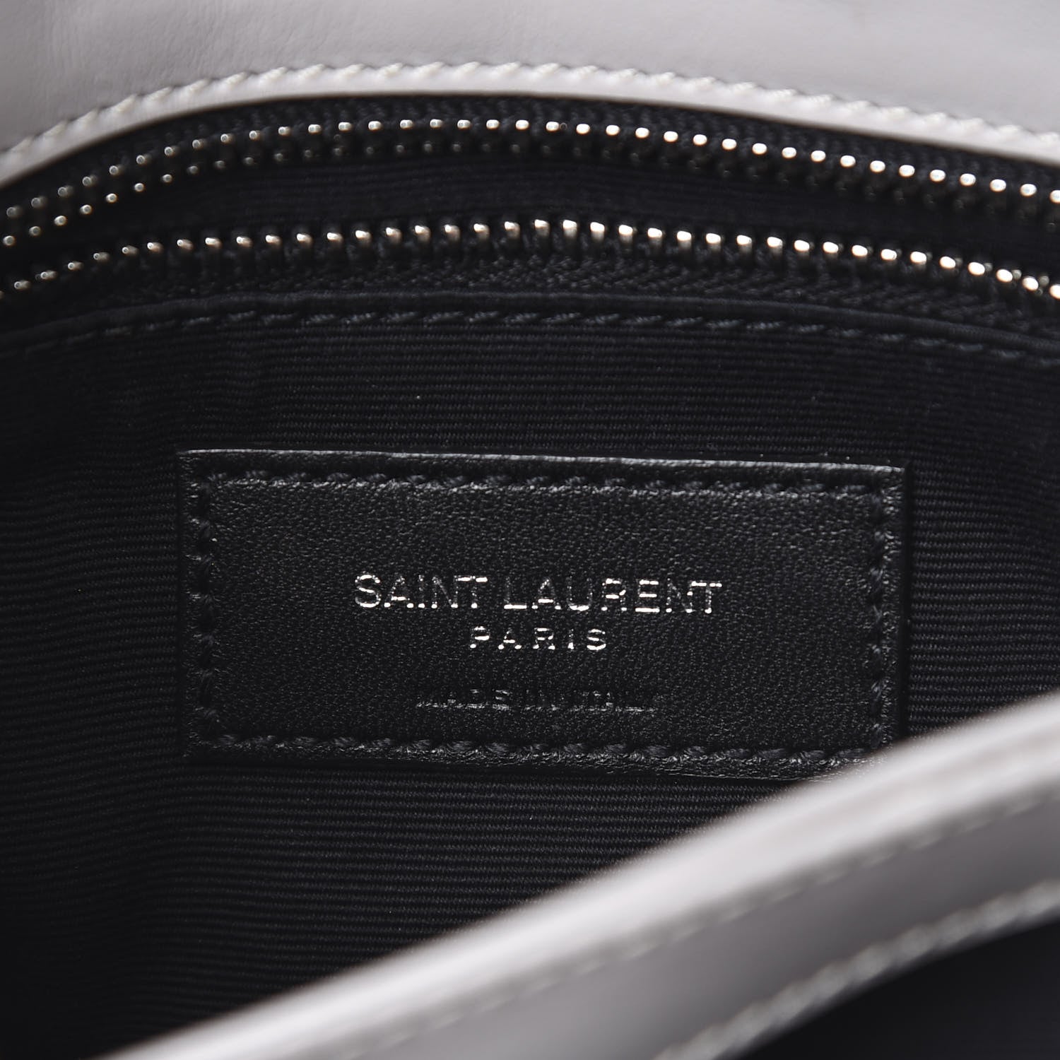 Saint Laurent Calfskin Y Quilted Monogram Toy Loulou Satchel Granite 5 of 15