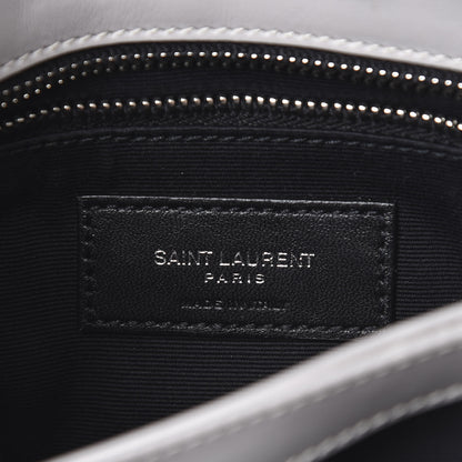Saint Laurent Calfskin Y Quilted Monogram Toy Loulou Satchel Granite 5 of 15