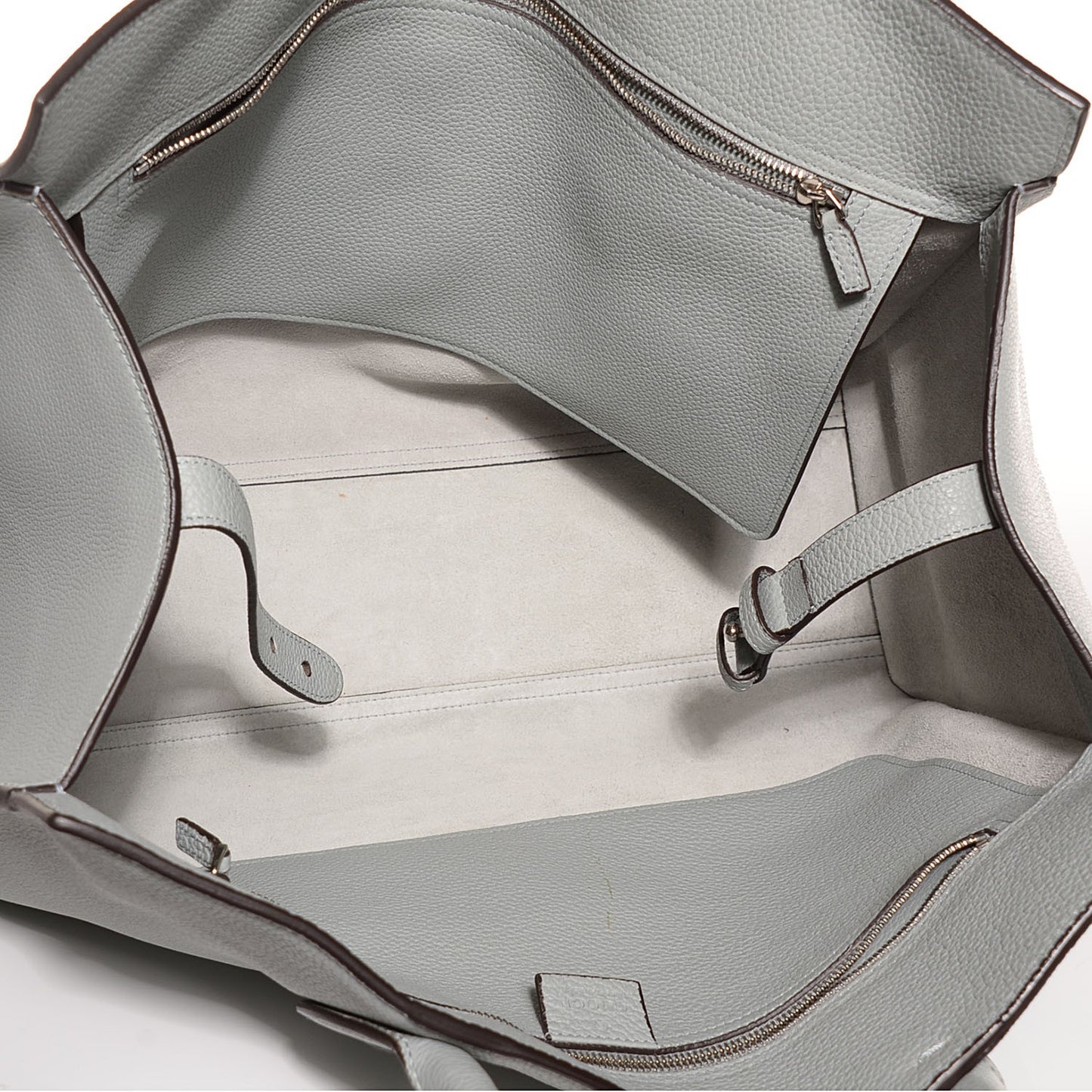 Soft Calfskin Medium Jackie Top Handle Bag Light Grey