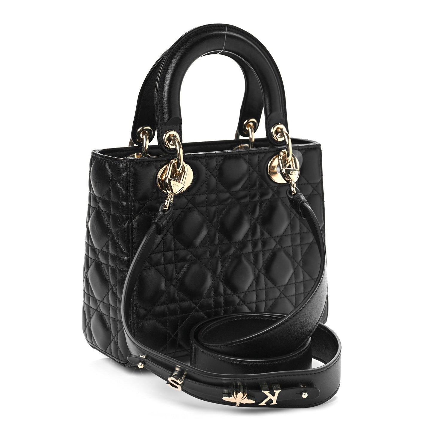 Lambskin Cannage Small My ABCDior Lady Dior Black