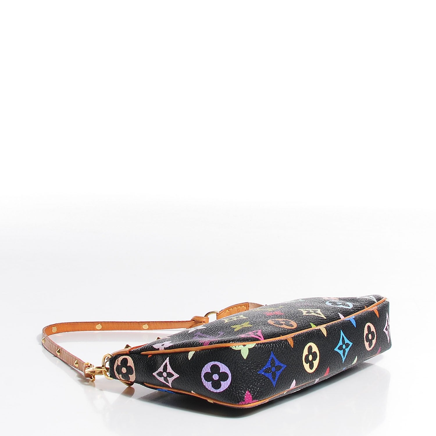 Louis Vuitton Monogram Multicolor Pochette Accessories Black 4 of 7
