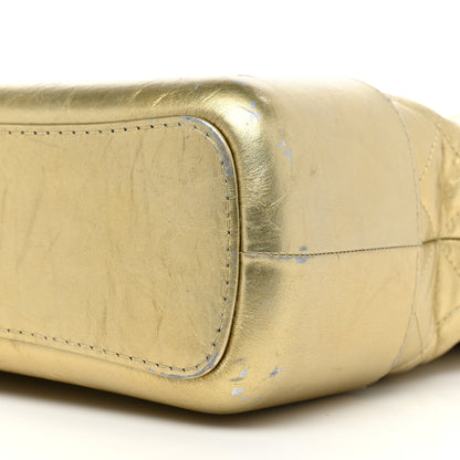 Chanel Metallic Lambskin Calfskin Quilted Medium Gabrielle Hobo Gold 8 of 20