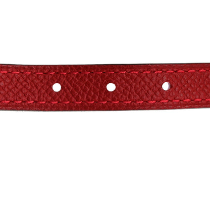 Hermes Swift Epsom 13mm Belt Strap 80 32 Magnolia Rouge Casaque 6 of 7