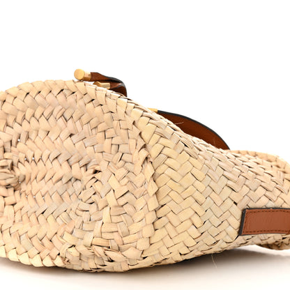 Chloe Raffia Calfskin Marcie Basket Tan 10 of 11