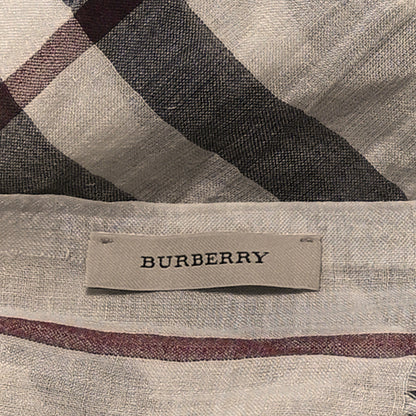 Burberry Wool Silk Gauze Giant Check Scarf Trench 3 of 4