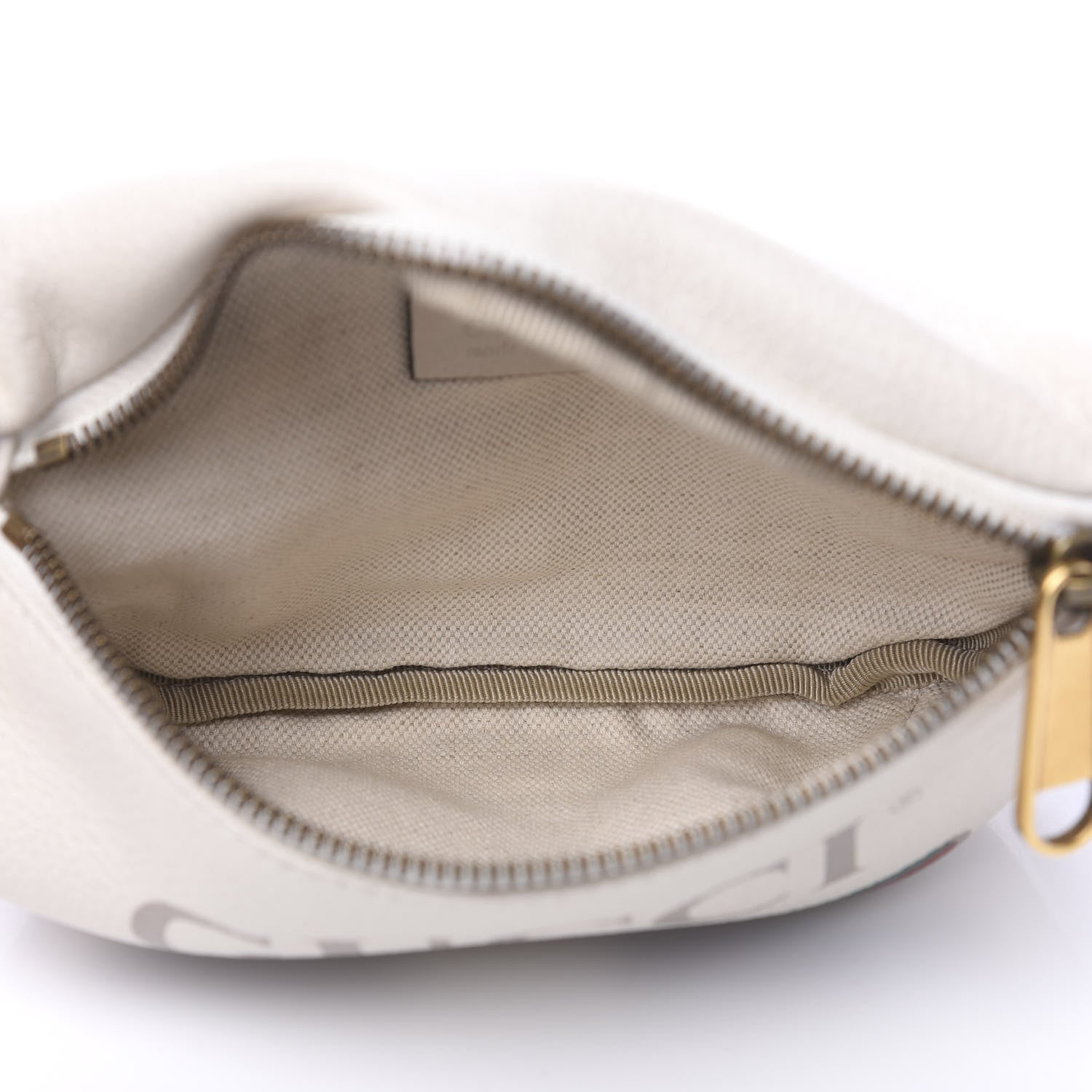 Gucci Grained Calfskin Small Logo Belt Bag White 4 of 9
