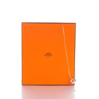 Hermes Palladium Laquered Cage d'H Necklace Black 5 of 5