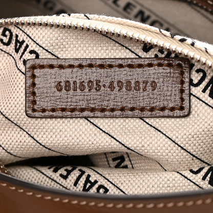 Balenciaga X GUCCI GG Monogram Azalea Calfskin Neo Classic Silver Hardware Medium City Beige Ebony Brown Sugar 7 of 10