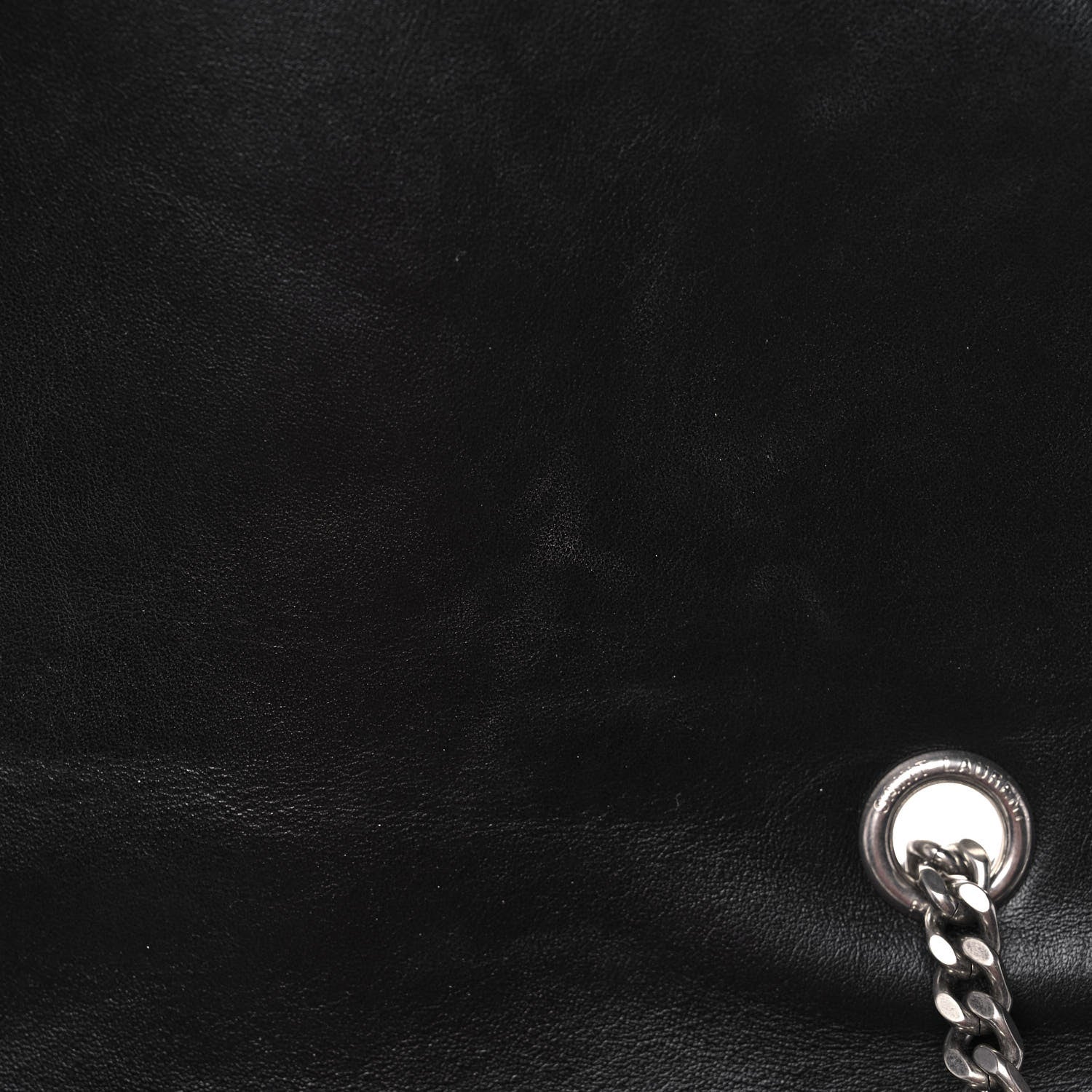 Saint Laurent Calfskin Y Quilted Monogram Medium Loulou Chain Satchel Black 14 of 15