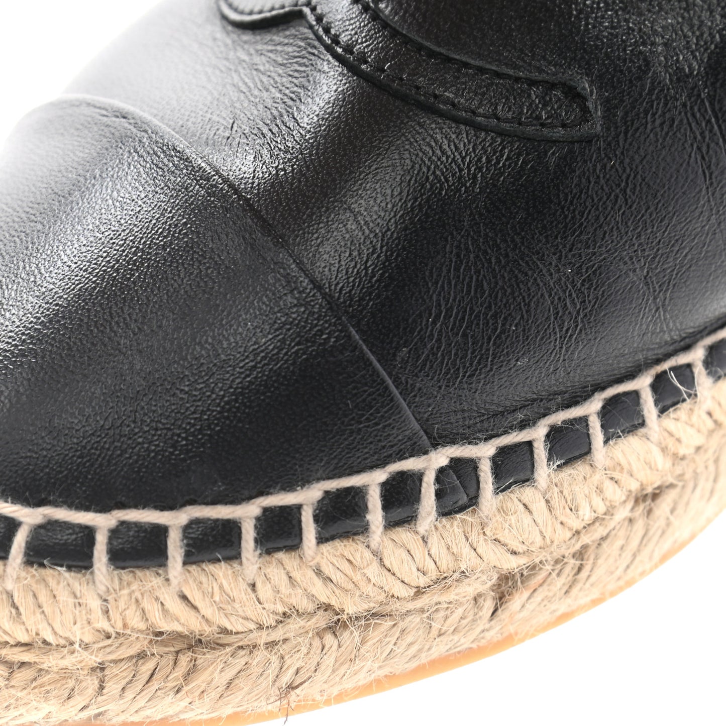 Lambskin CC Espadrilles 37 Black