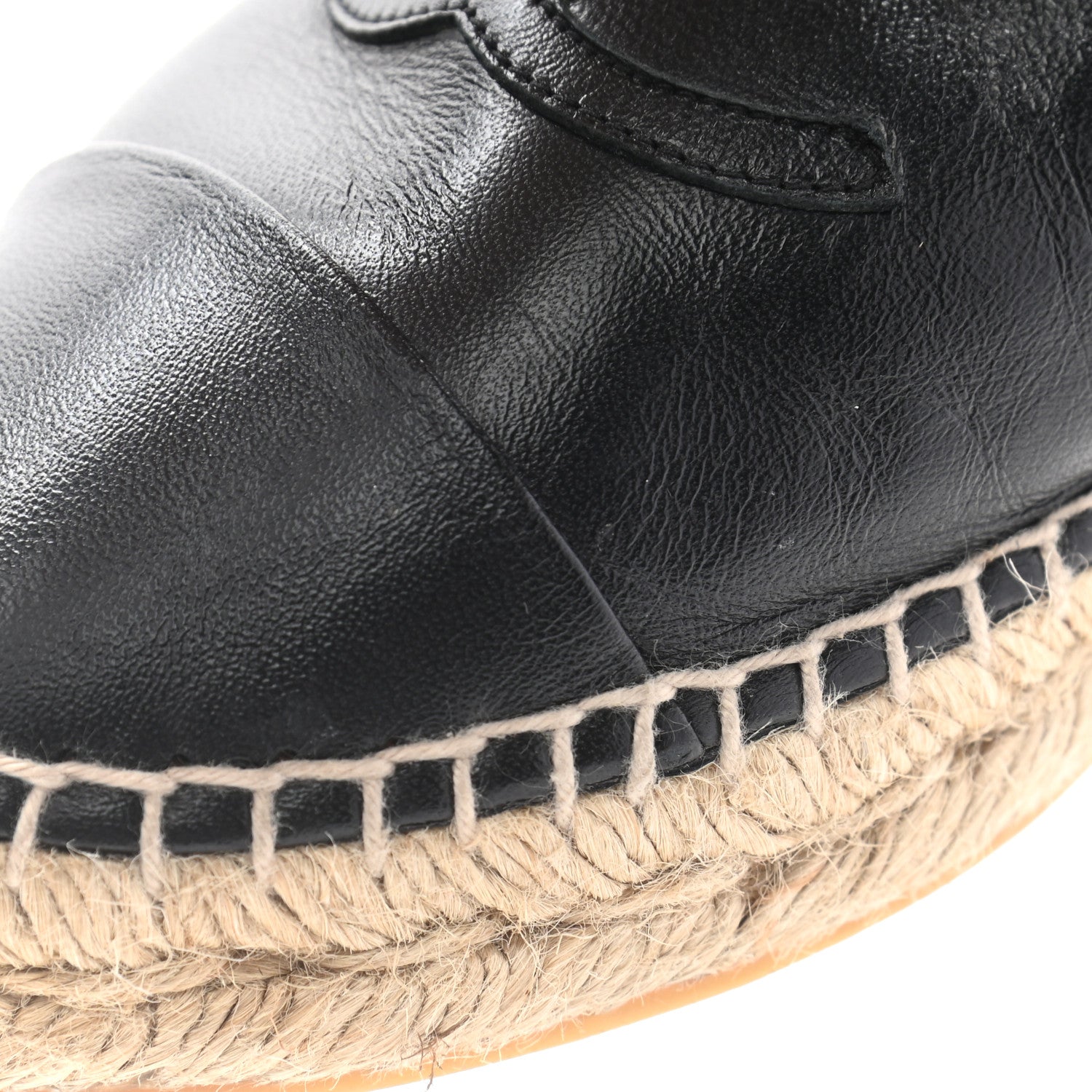 Chanel Lambskin CC Espadrilles 37 Black 14 of 14