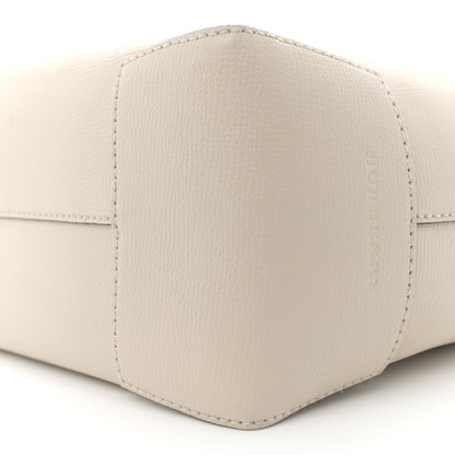 Burberry Calfskin Crest Embossed Small Tote Limestone 10 of 14